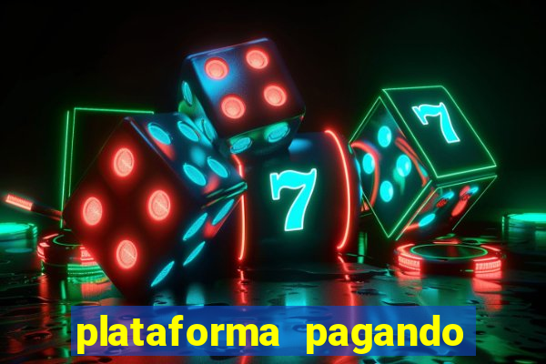 plataforma pagando fortune tiger